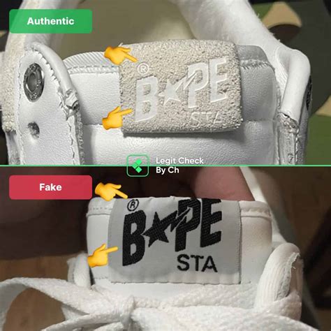 fake bape shoes|bape tag legit check.